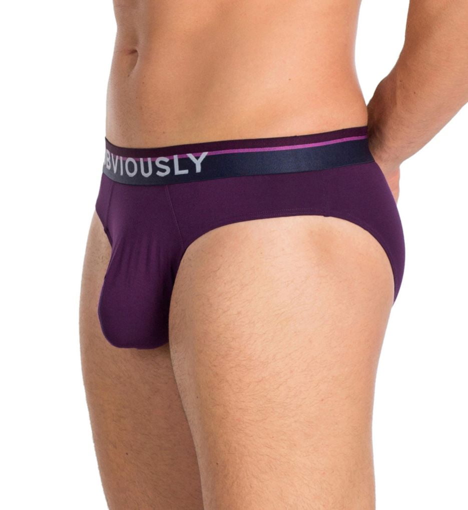 Men's Obviously A02-1A PrimeMan AnatoMAX Brief (Purple L)