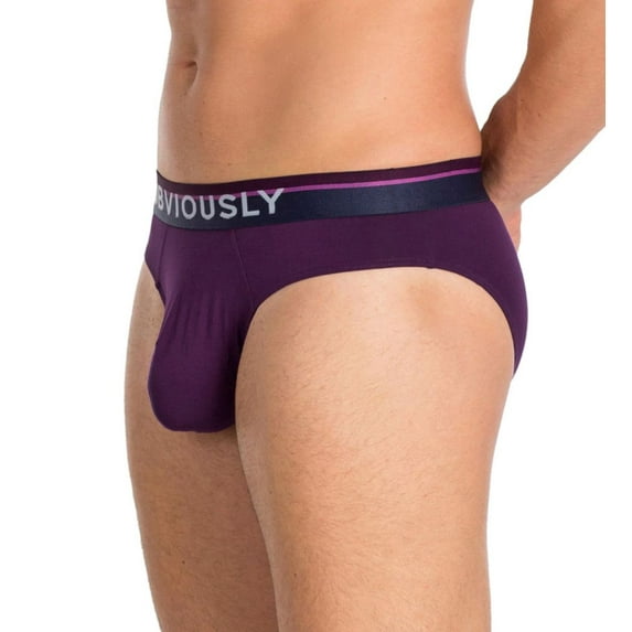 Men's Obviously A02-1A PrimeMan AnatoMAX Brief (Purple S)