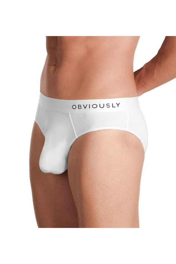Men's Obviously A02-1K PrimeMan AnatoMAX Brief (White XL)