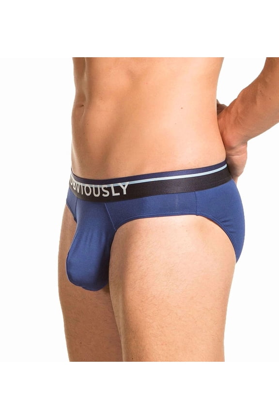 Men's Obviously A04 PrimeMan AnatoMAX Hipster Brief (Navy XL)