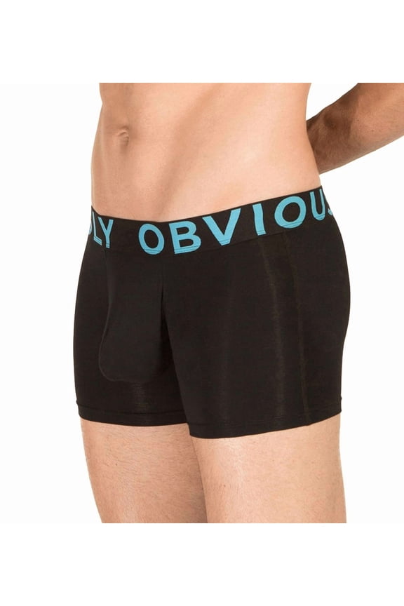 Men's Obviously B00-1A EveryMan AnatoMAX 3 Inch Boxer Brief (Black S)