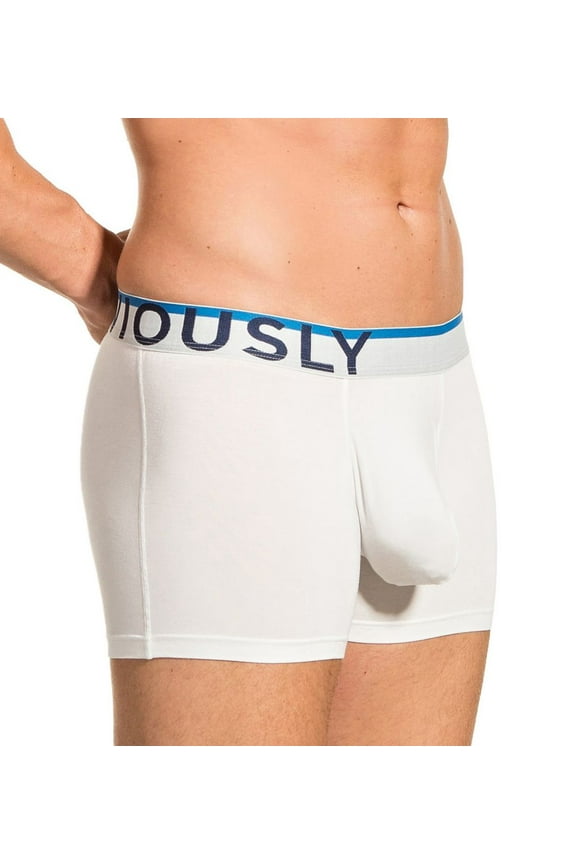 Men's Obviously B00-1A EveryMan AnatoMAX 3 Inch Boxer Brief (White XL)