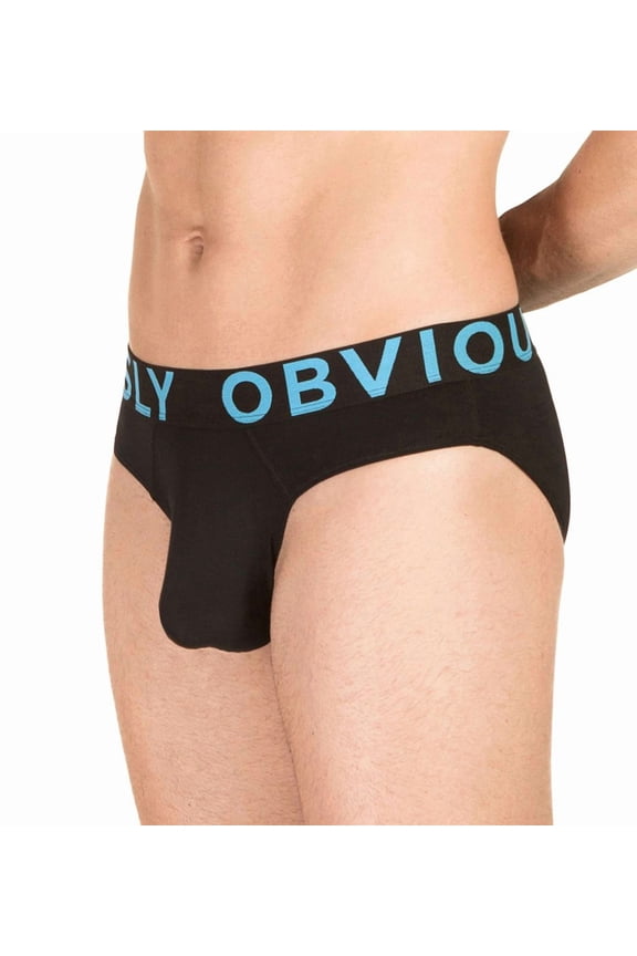 Men's Obviously B02-1A EveryMan AnatoMAX Brief (Black L)