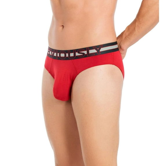 Men's Obviously B02-1F EveryMan AnatoMAX Brief (Chilli Red L)