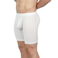 thumbnail image 1 of Men's Obviously F09-1A EliteMan AnatoMAX 6 Inch Boxer Brief (White 2XL), 1 of 6