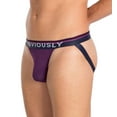 thumbnail image 1 of Men's Obviously A07 PrimeMan AnatoMAX Jockstrap (Purple L), 1 of 3