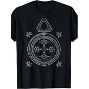 Mens Occult Esoteric Magic Circle Graphic T-Shirt