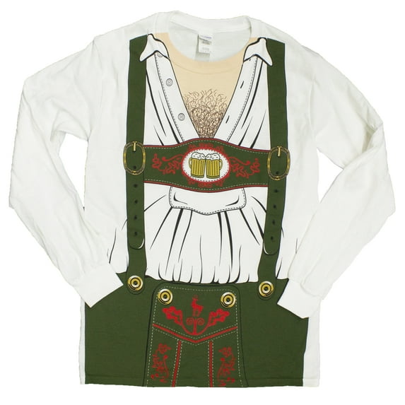 Men's OctoBEERfest Oktoberfest Costume Long Sleeve Shirt
