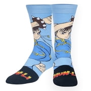 Mens Odd Sox Chun Li Blue Crew Socks - OSFM
