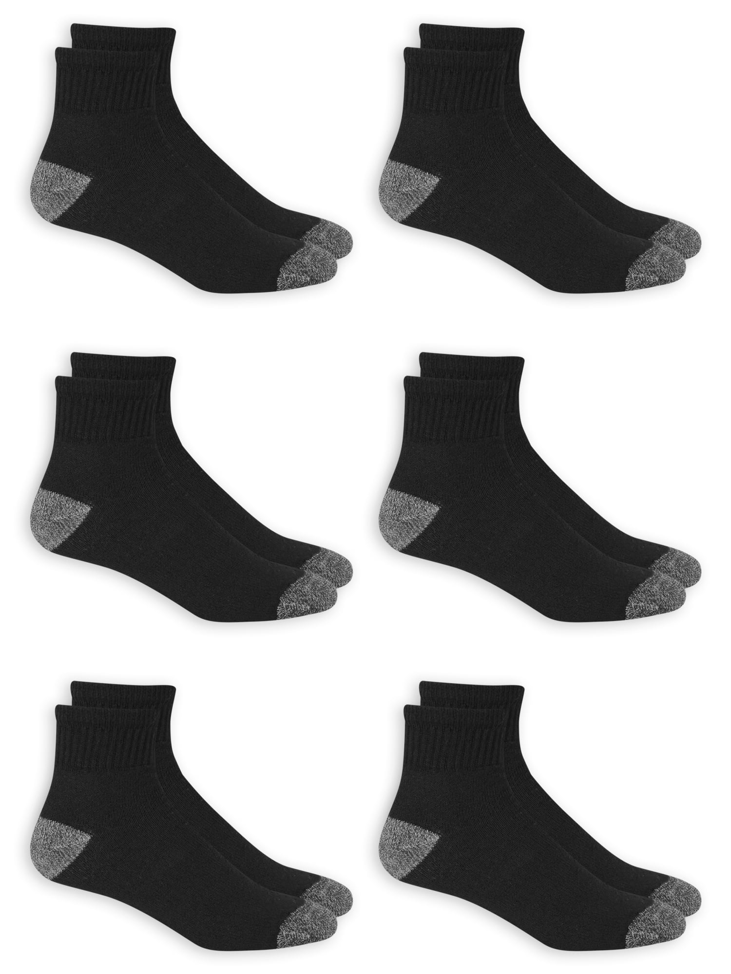 Men's Odor Resistant Ankle Socks 6 Pack