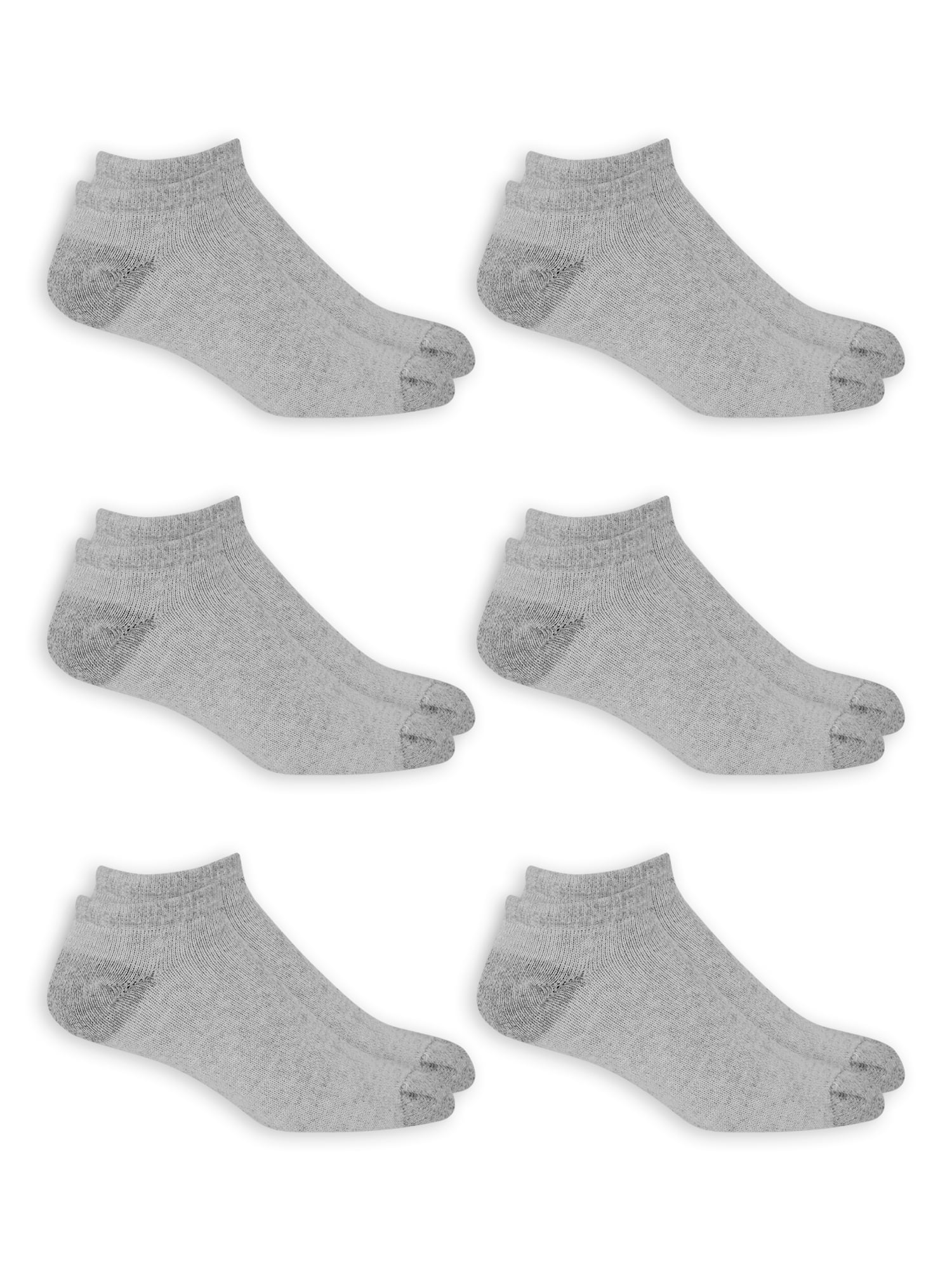 Men's Odor Resistant No Show Socks 6 Pack