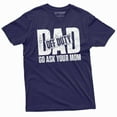 thumbnail image 1 of Men's Off Duty dad T-shirt father's day dad gift tee shirt Birthday gift for him papa daddy gift (XX-Large Navy Blue), 1 of 7