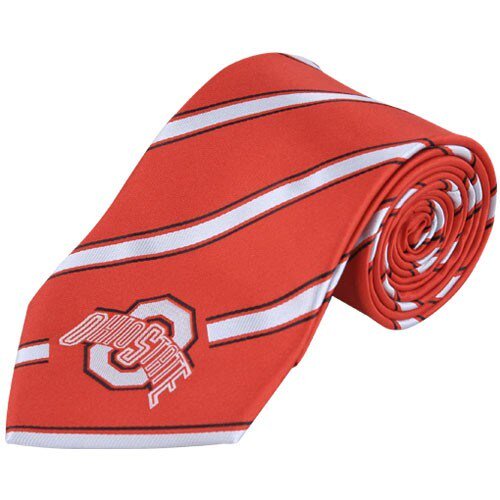 Men's Ohio State Buckeyes Woven Poly Tie