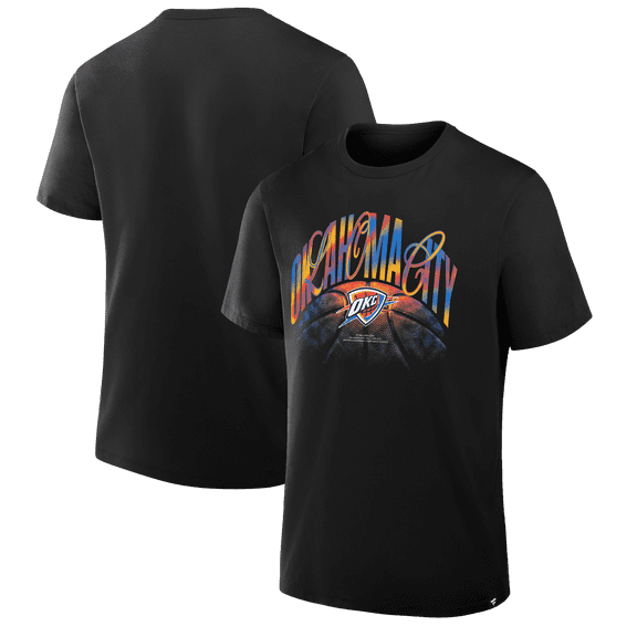 Men's Oklahoma City Thunder Black Chase Chrome T-Shirt