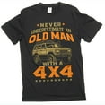 thumbnail image 1 of Men's Old Man Shirt 4 wheel drive off road t-shirt 4x4 4wd truck shirt birthday gift shirt, 1 of 6