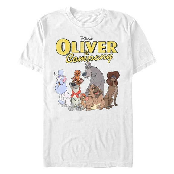 Men's Oliver & Company Main Characters Graphic T-Shirt