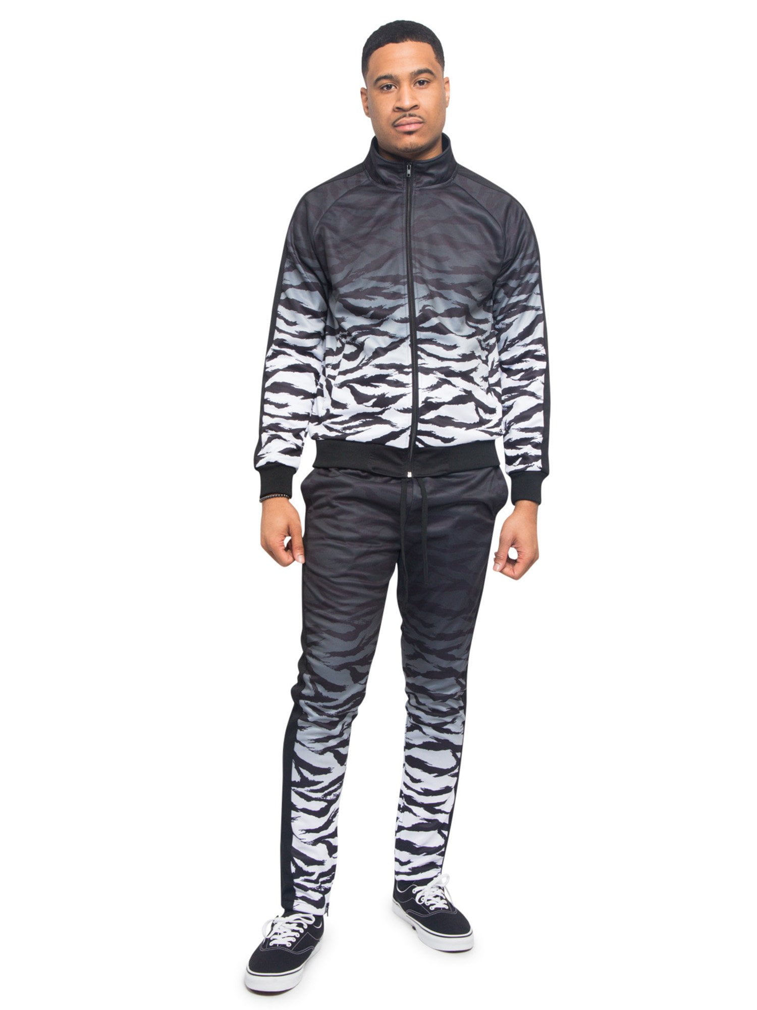 G-Style USA Warm Men's Big & Tall Jogger Tiger Stripe Track Suits