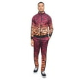 thumbnail image 1 of Men's Ombre Gradient Tiger Stripe Track Suits 2 Piece Sweatsuit Set ST570 - Red - 3X-Large, 1 of 7