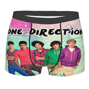 Men's One Direction Boxer Briefs Underwear Shorts Underpants Briefs Breathable Stretch