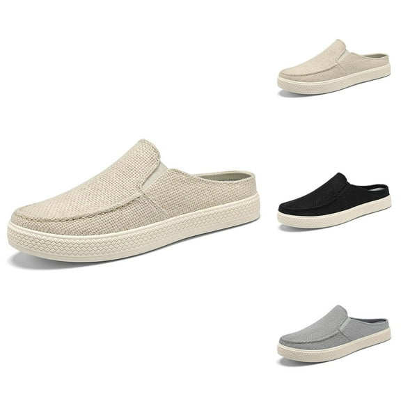 Men's One Foot Stirrup Breathable Low Top Casual Shoes Outer Wear Trendy Cloth Shoes Comfortable Dad Shoes Men Walking Shoes