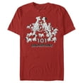 thumbnail image 1 of Men's One Hundred and One Dalmatians Family Graphic Tee Red 2X Large, 1 of 5
