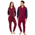 thumbnail image 1 of Men’s Onesies, Unisex Plain One-Piece Pajama Jumpsuit – Hooded Plain Onesies for Men, Cozy Adult Loungewear Playsuit, 1 of 6