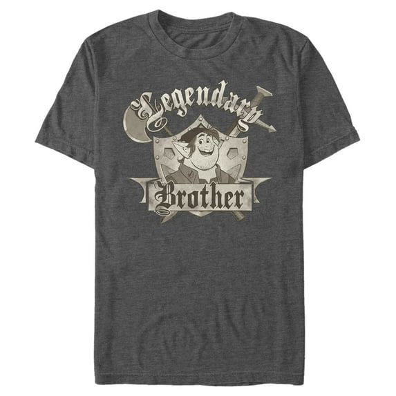 Men's Onward Barley Legendary Brother Graphic Tee Charcoal Heather Medium