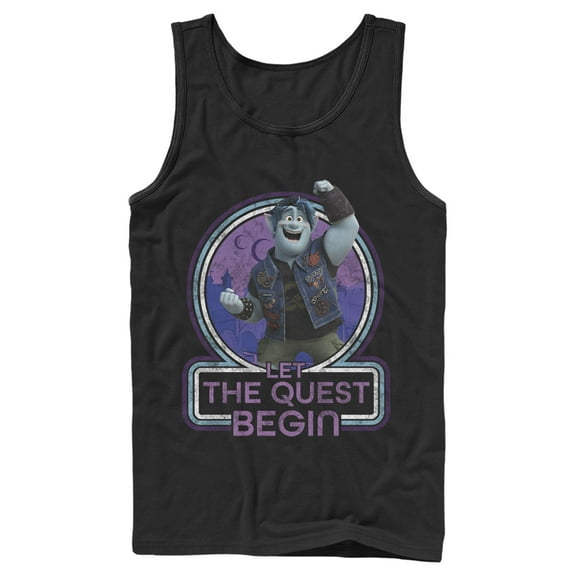 Men's Onward Barley Let the Quest Begin  Tank Top Black X Large