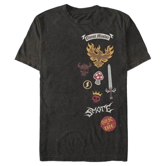 Men's Onward Barley Vest Patches  Graphic Tee Black Small