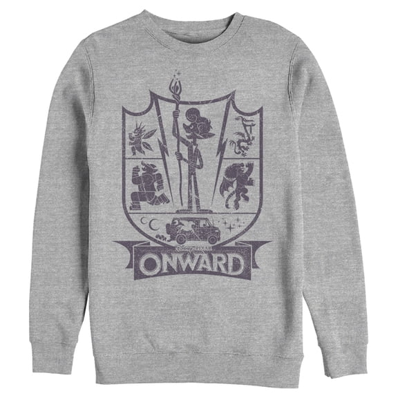Men's Onward Character Icon Emblem Sweatshirt Athletic Heather Large