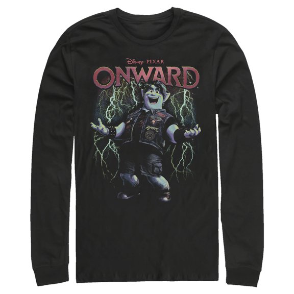Men's Onward Electric Barley  Long Sleeve Shirt Black Medium