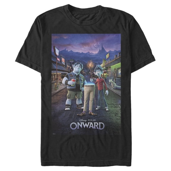 Men's Onward Family Poster  Graphic Tee Black 3X Large