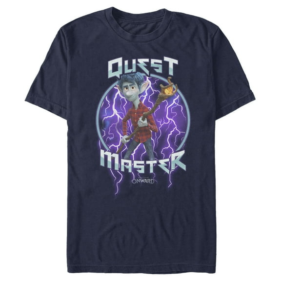 Men's Onward Ian Quest Master  Graphic Tee Navy Blue 2X Large