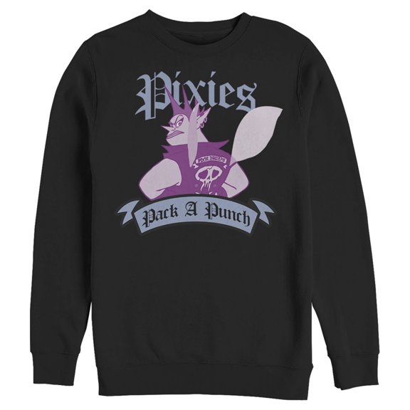 Men's Onward Pixies Pack a Punch Attitude  Sweatshirt Black Small