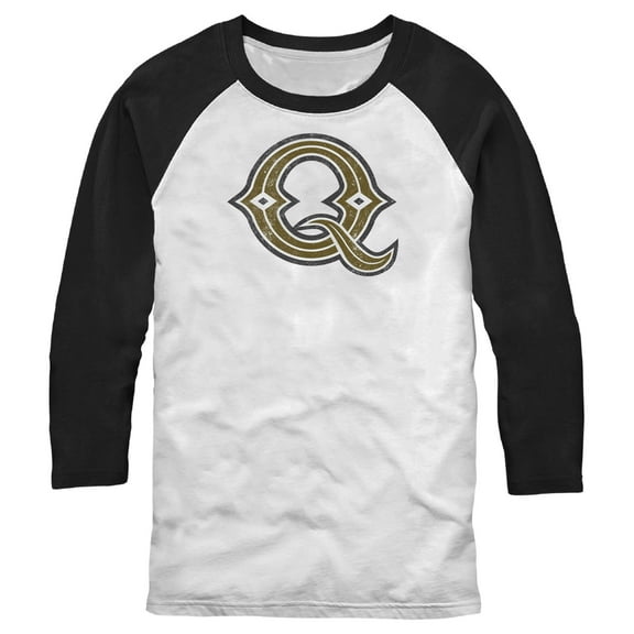 Men's Onward Quests Game Symbol  Baseball Graphic Tee White/Black 2X Large