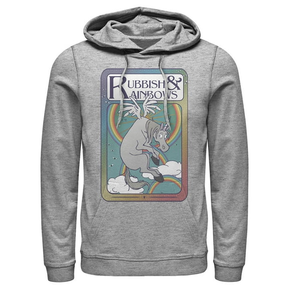 Men's Onward Rubbish & Rainbows Playing Card Pull Over Hoodie Athletic Heather Small