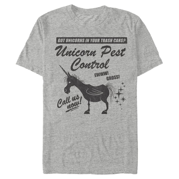 Men's Onward Unicorns in Your Trash Graphic Tee Athletic Heather Medium