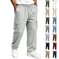 thumbnail image 1 of Men's Open Bottom Cargo Sweatpants, Sizes S-5XL, 1 of 6