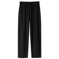 thumbnail image 1 of Men's Open Bottom Straight Leg Joggers - Cotton, Elastic Waist, Athletic/Pockets, 1 of 3