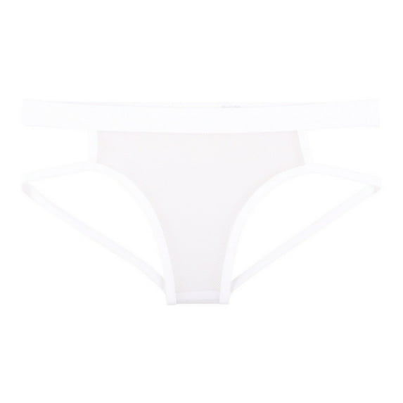 Men's Open Butt Jockstrap Briefs Sexy Mesh Fishnet Underwear Low Rise Breathable Athletic Supporters Comfortable Transparent Lingerie