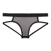 Mens Open Butt Jockstrap Briefs Sexy Mesh Fishnet Underwear Low Rise Breathable Athletic Supporters Comfortable Transparent Lingerie