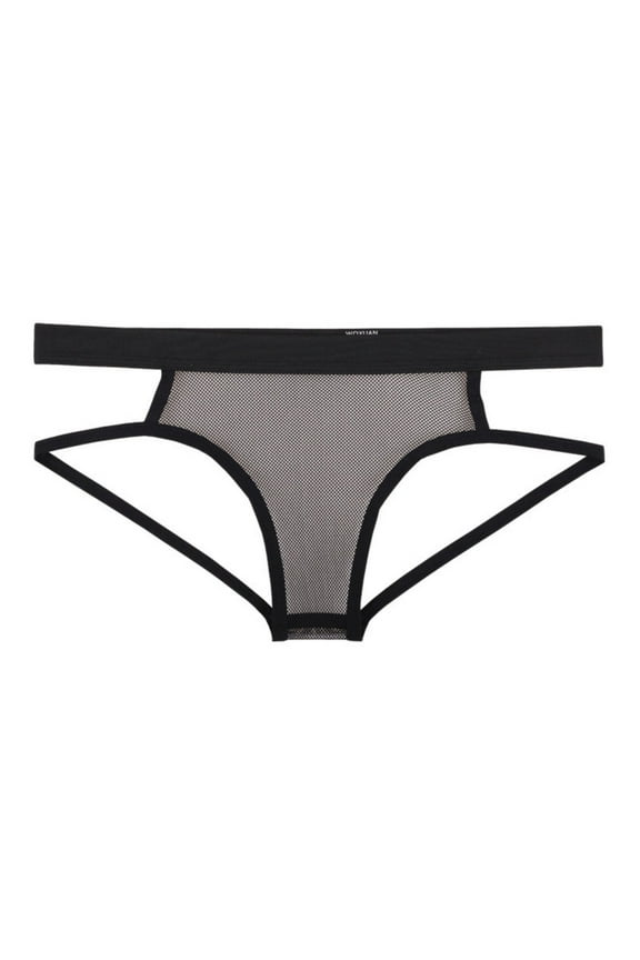 Men's Open Butt Jockstrap Briefs Sexy Mesh Fishnet Underwear Low Rise Breathable Athletic Supporters Comfortable Transparent Lingerie