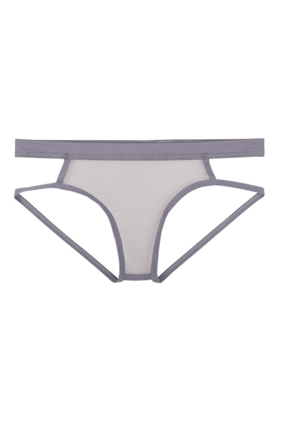 Men's Open Butt Jockstrap Briefs Sexy Mesh Fishnet Underwear Low Rise Breathable Athletic Supporters Comfortable Transparent Lingerie
