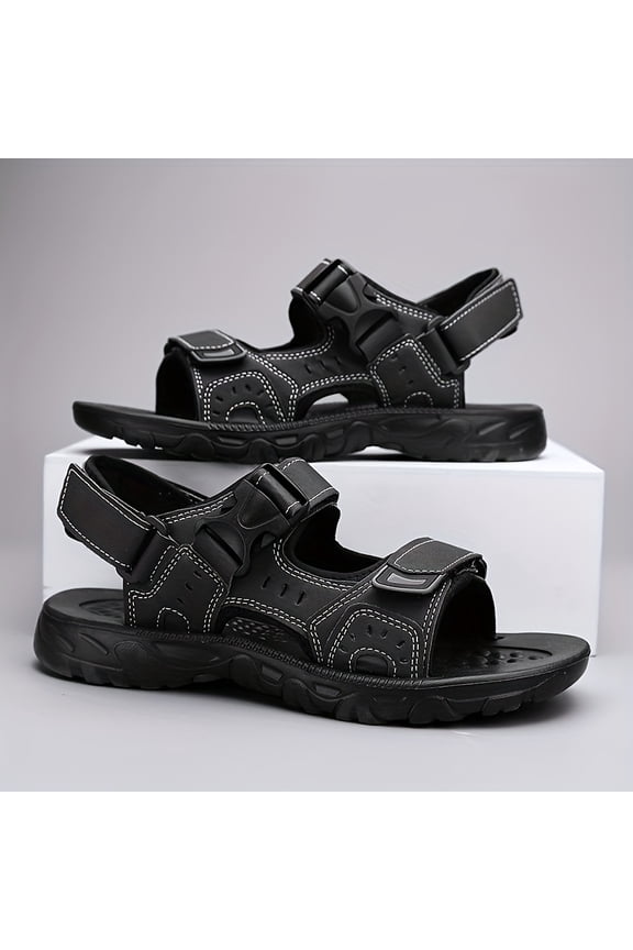 Men's Open Toe Sandals, Non-Slip Comfortable Beach Shoes, Summer