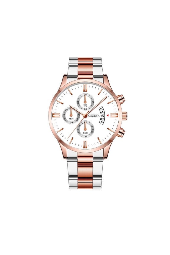 Men’s Openwork Quartz Watch with Stainless Steel Strap – Alloy Case Business Casual Wristwatch, Skeleton Dial Analog Timepiece Father’s Day Gift for Him