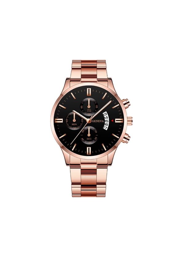 Men’s Openwork Quartz Watch with Stainless Steel Strap – Alloy Case Business Casual Wristwatch, Skeleton Dial Analog Timepiece Father’s Day Gift for Him