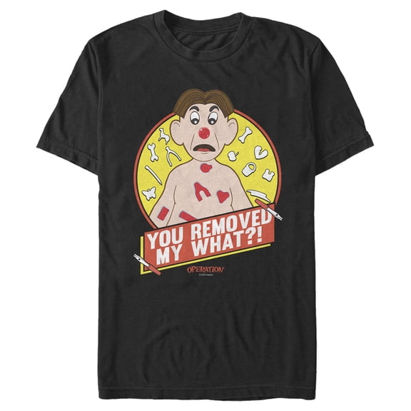 Men's Operation You Removed My What Graphic Tee Black Medium