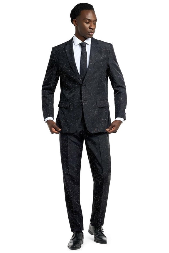 Men's Suits Glitzy Glitter - US 44 Black