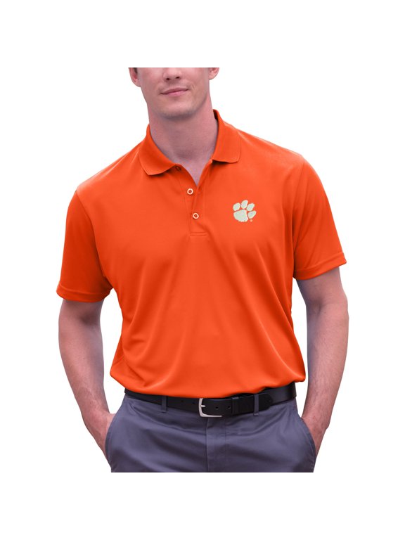 Men's Orange Clemson Tigers Big & Tall Vansport Omega Tech Polo