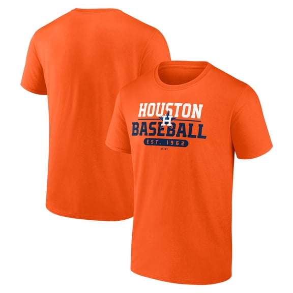 Houston Astros Men's Orange Zero In Cotton T-Shirt, Up to Size 3XL